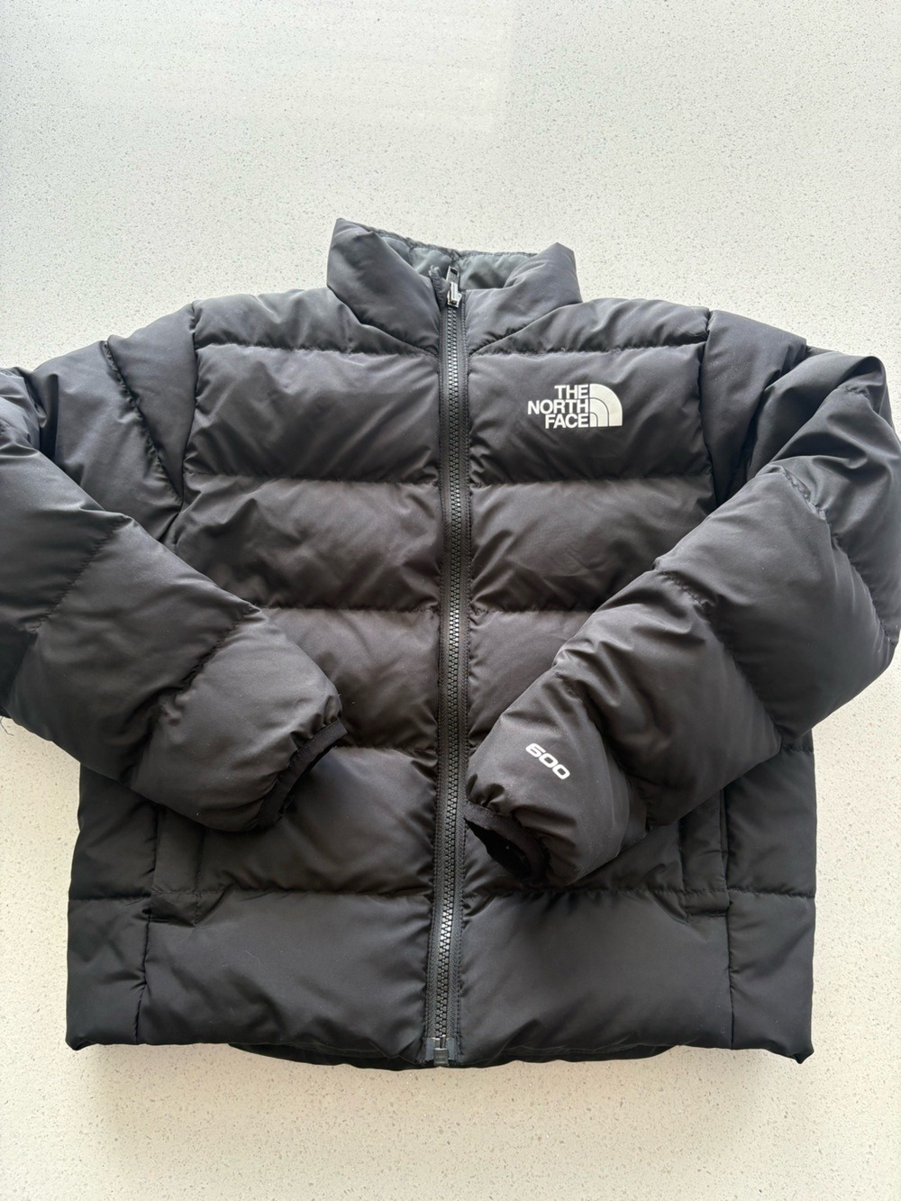 The North Face kids “teen” Black 600 Fill Down Puffer Jacket